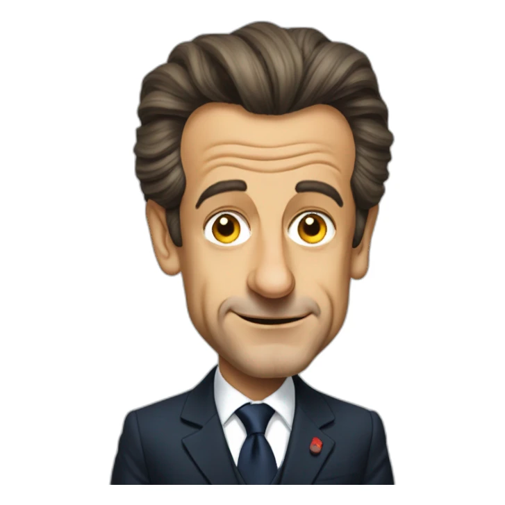 nicolas sarkozy face sticker