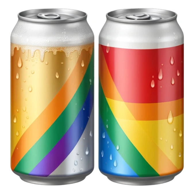 gay light beer can sticker