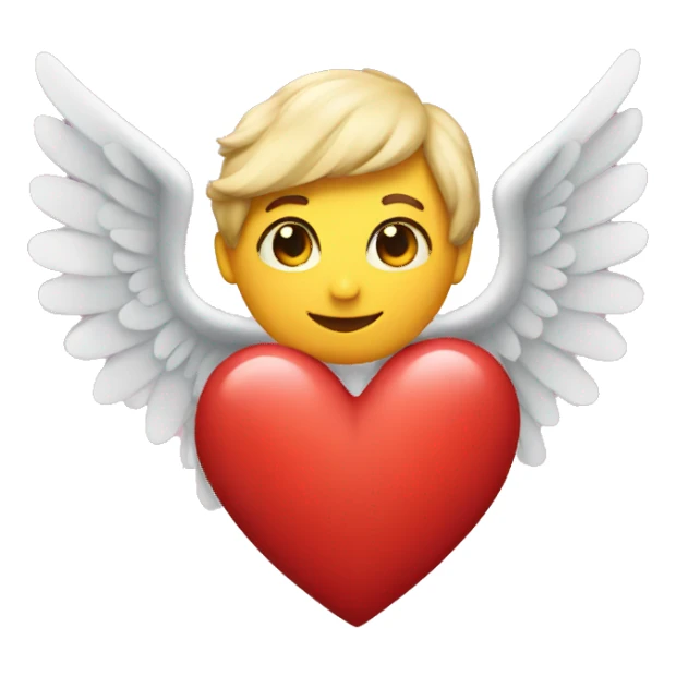 a heart with wings  sticker