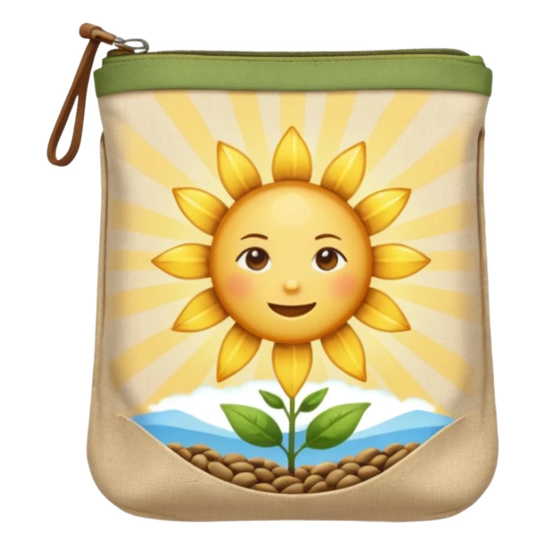 Sunbeam + seed pouch,Sky Gardener. sticker