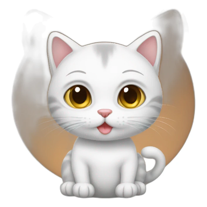 pregnant cat sticker