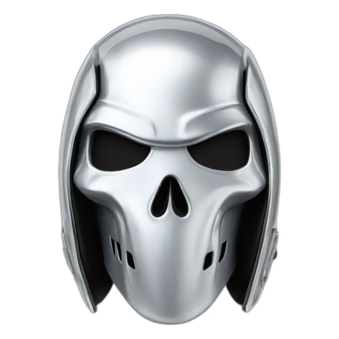 ghost chrome motorcycle helmet sticker