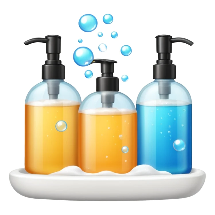 Soap and shampoo sticker