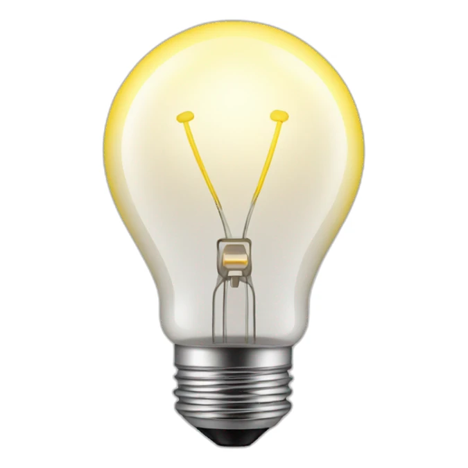 happy lightbulb sticker