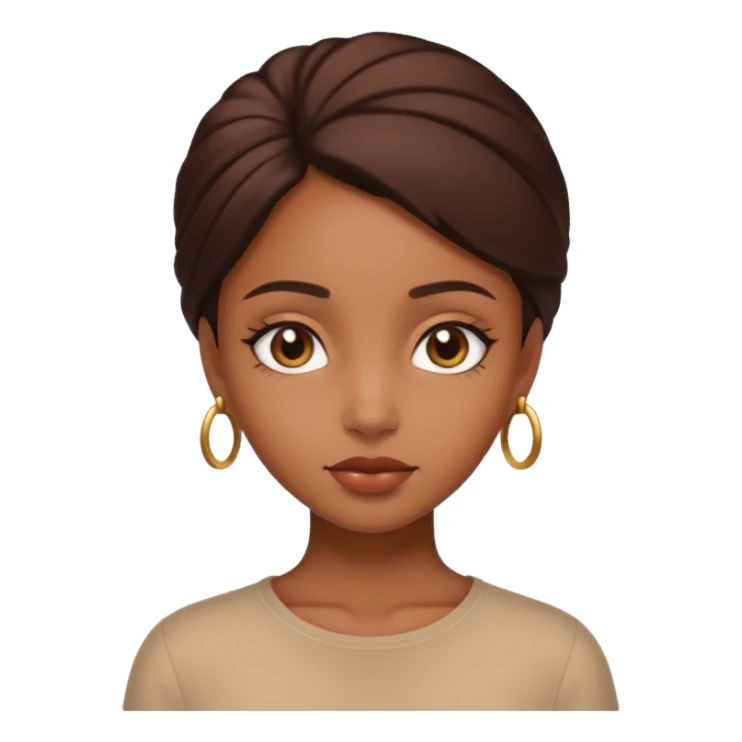 Brown girl aesthetic sticker