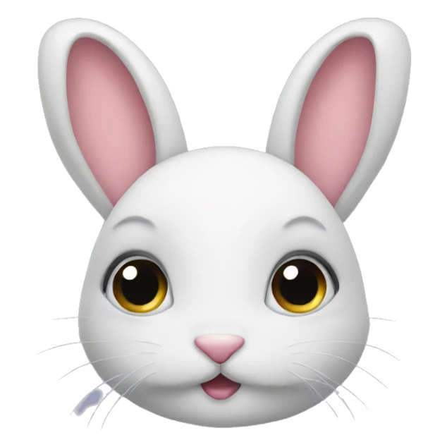 Bunny with lashes sticker