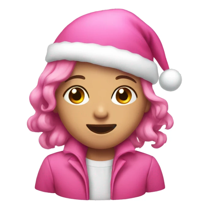 Christmas pink  sticker