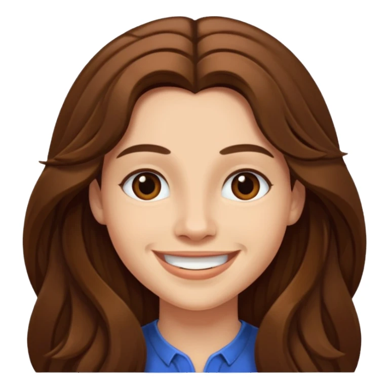 Fab Morvan with long brown hair sticker