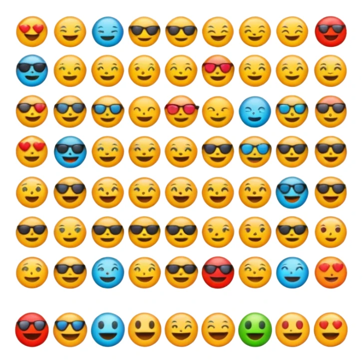  Colagem emoji astheric  sticker