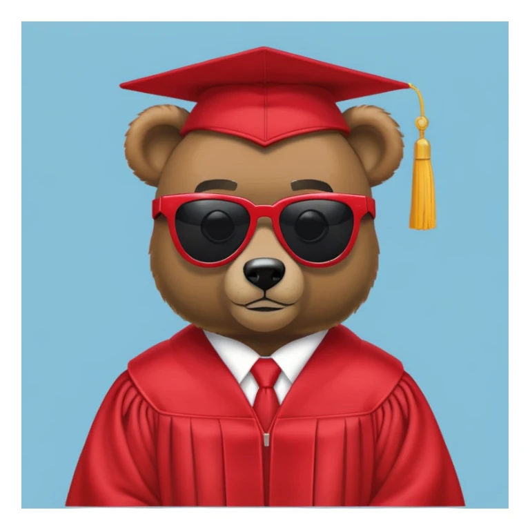kanye west graduation bear sticker