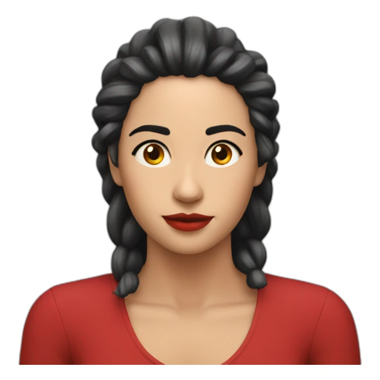 courone rouge et noire sticker