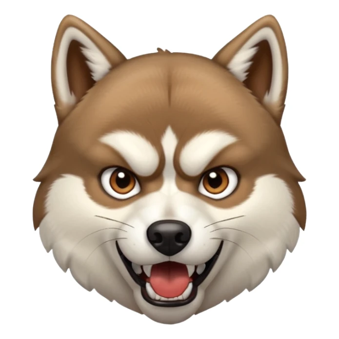 husky angry sticker