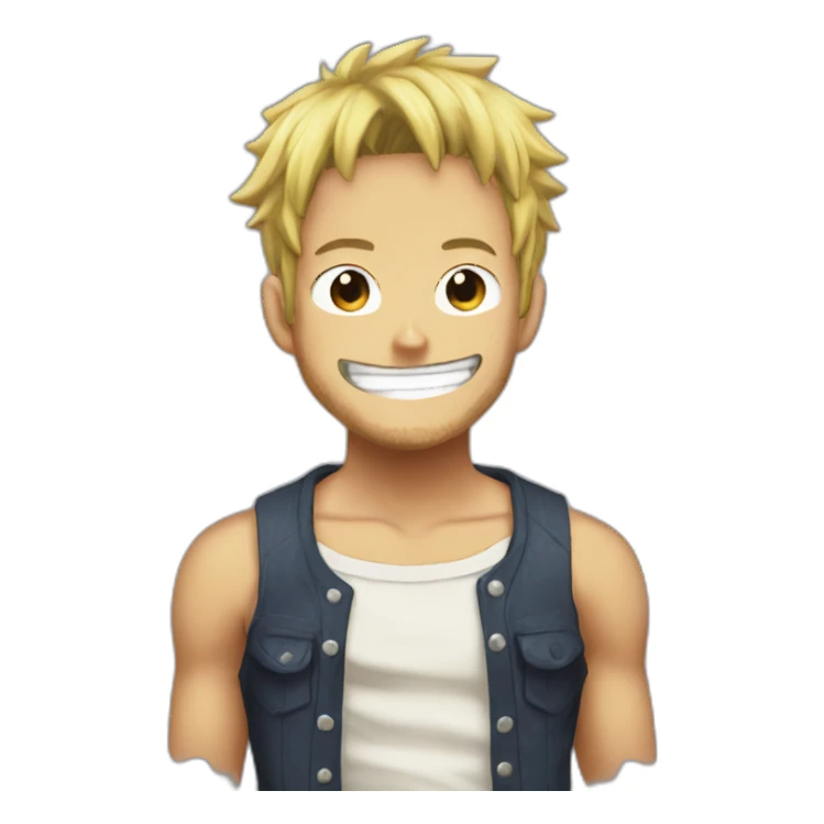 One piece marco sticker