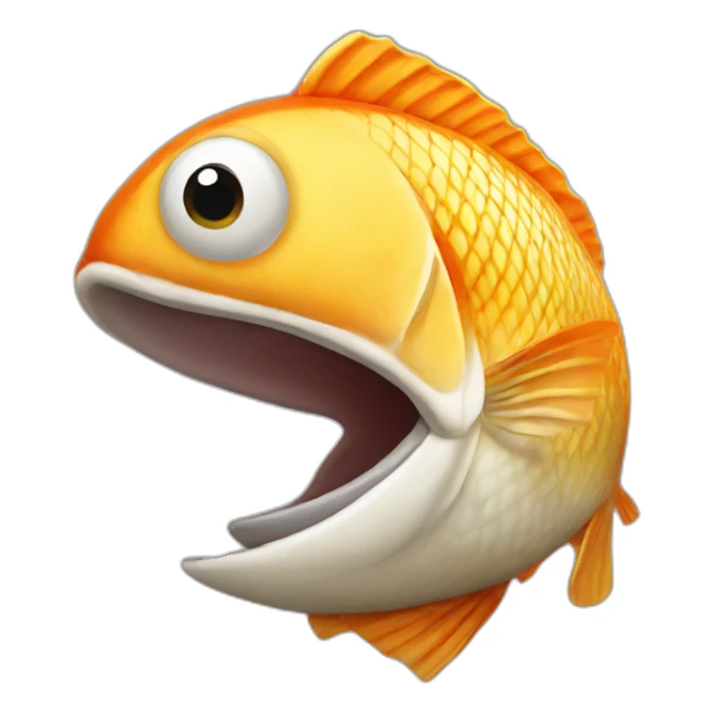 Fish nut sticker