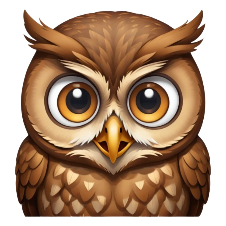 crying owl sticker