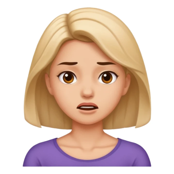 A girl shaking her neck mad sticker