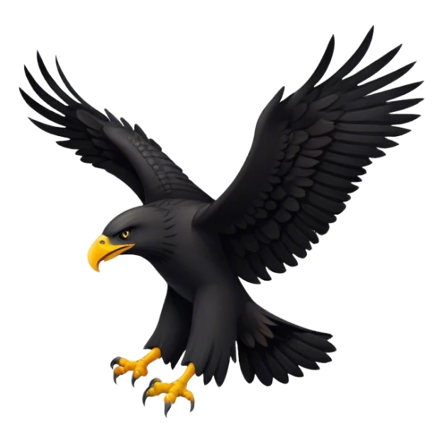 Black eagle sticker