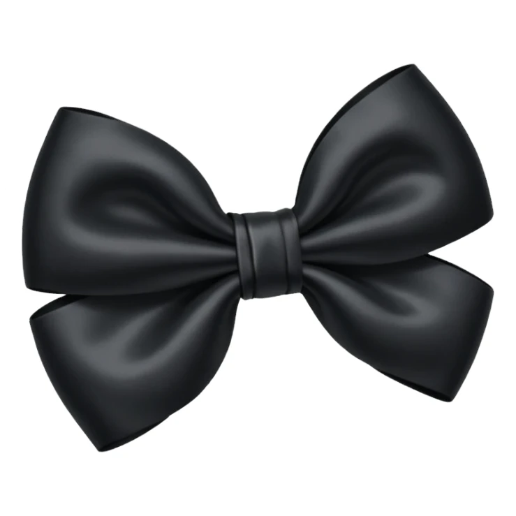 black bow emoji sticker