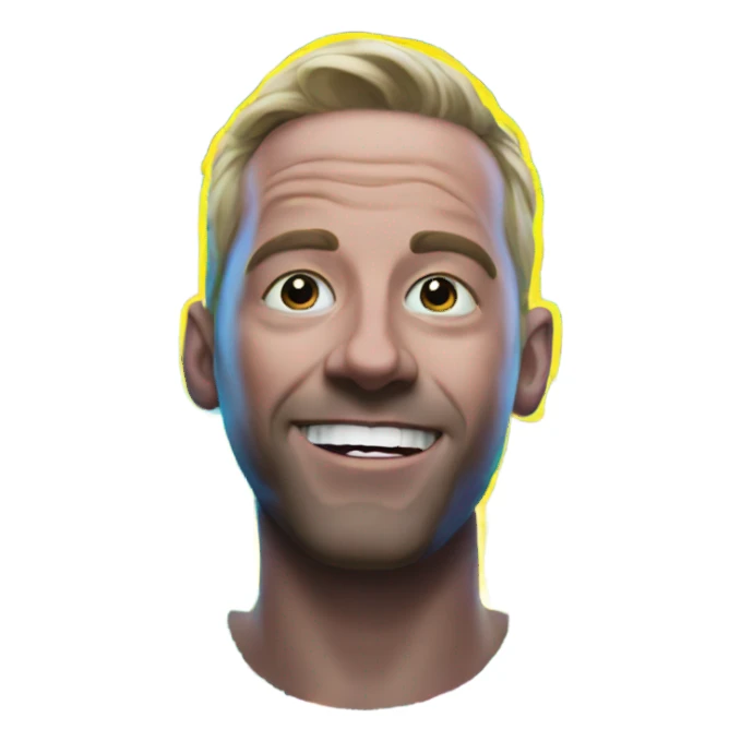 colin at a rave with big extra extra large pupils  sticker