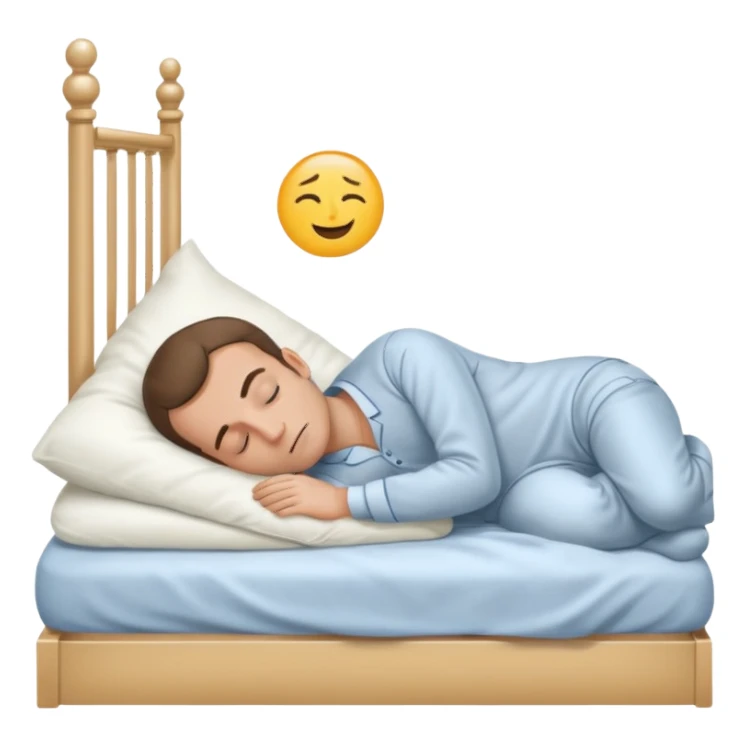 Macron qui dort dans sont lit sticker