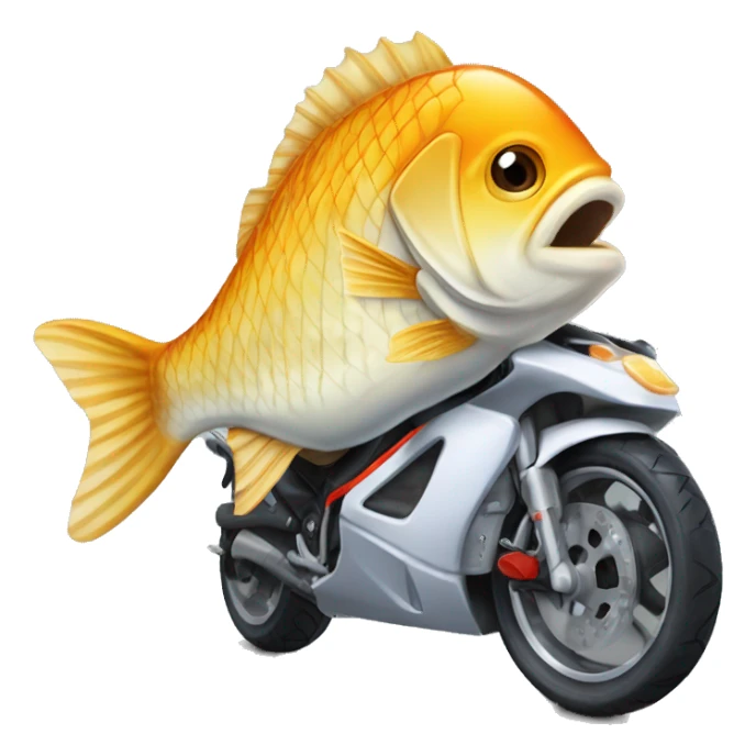 carpa motera jugando a videojuegos sticker