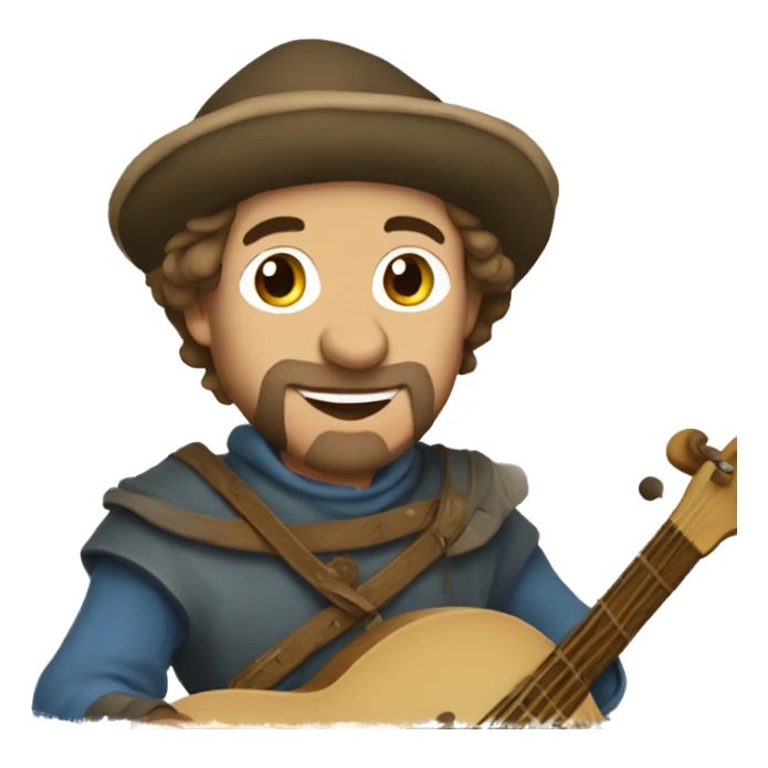 medieval Troubadour sticker