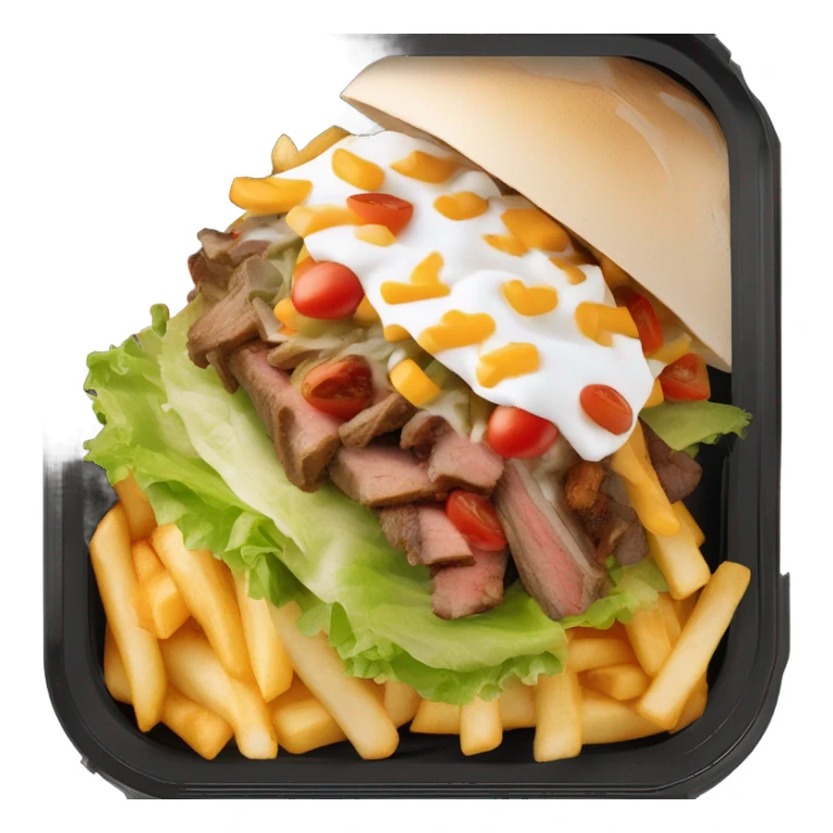 angry Dutch kapsalon dish  sticker