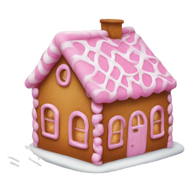 Pink ginger bread house  sticker