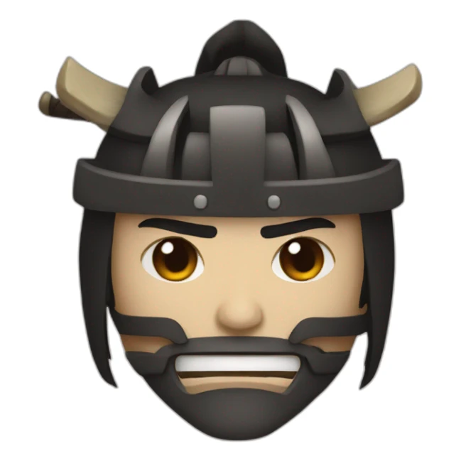 samurai evil sticker