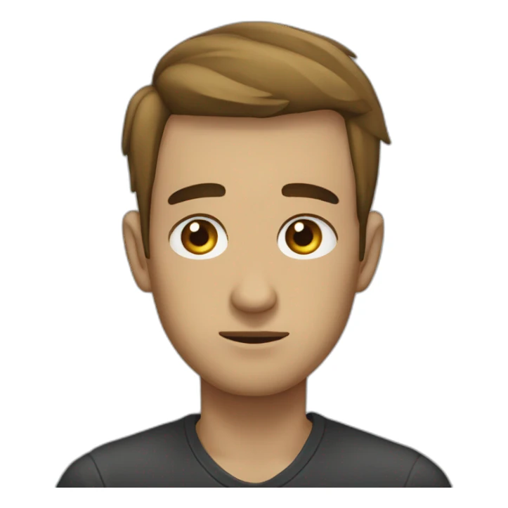 Bote con ojos tristes sticker