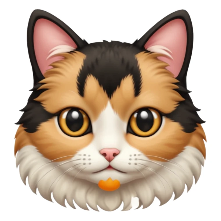 black tan and white cat sticker