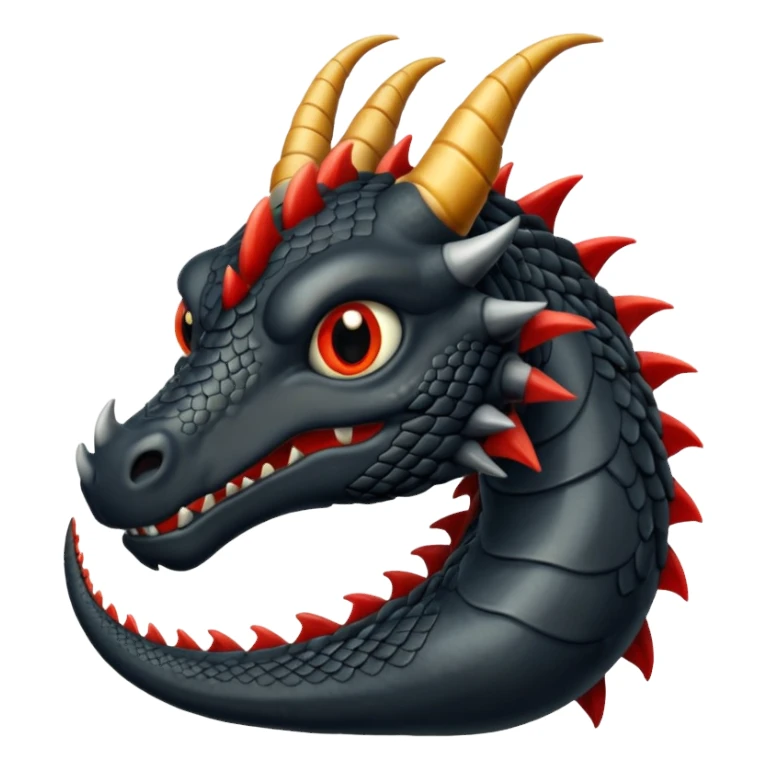 Dragón negro sticker