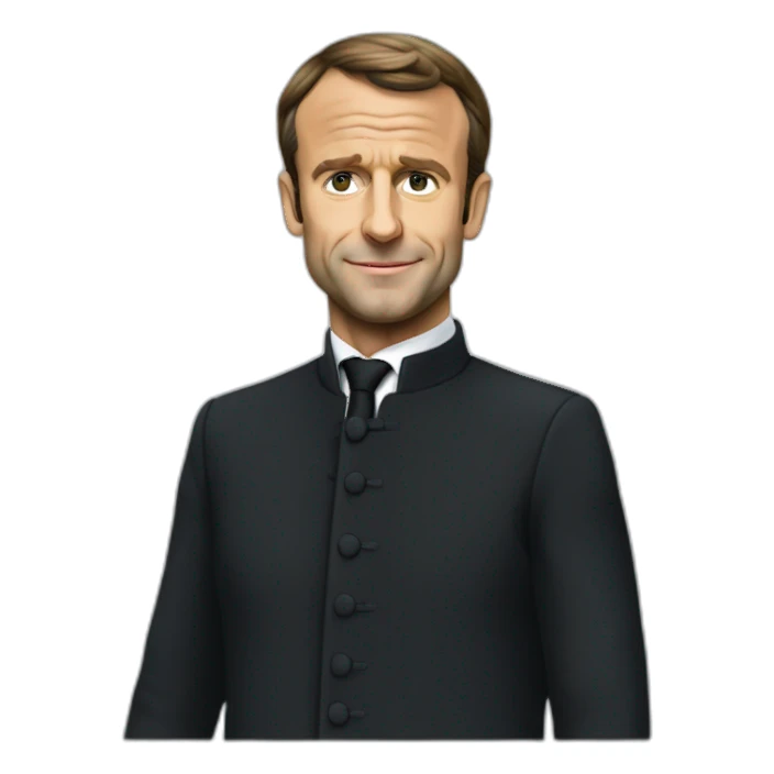 Emmanuel macron en robe sticker
