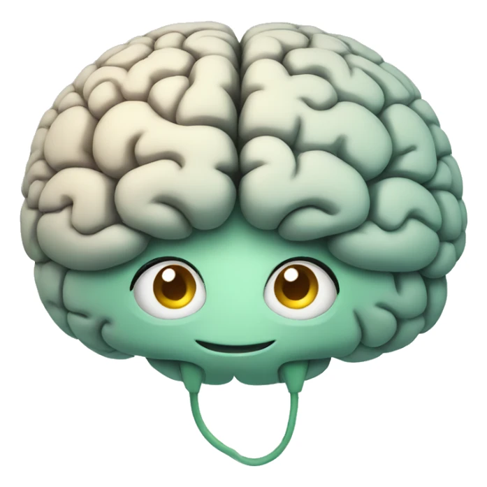 BRAIN HAPPY CARTOON sticker