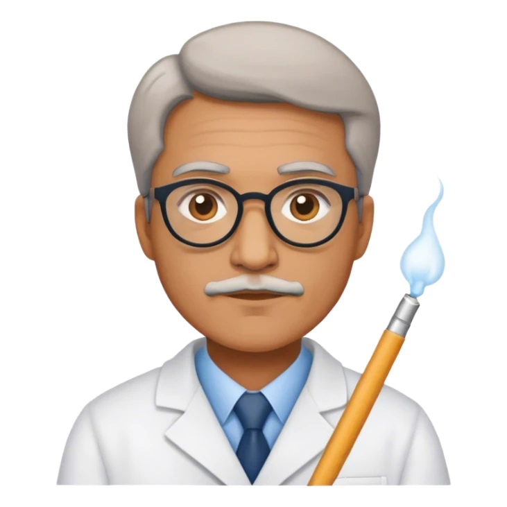 Professor smoking a joint sticker