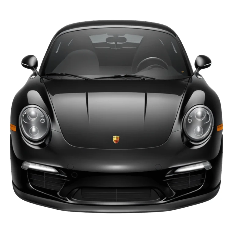 porsche black sticker