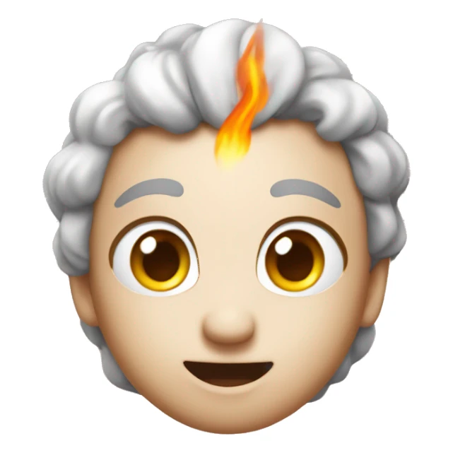 Coeur enflammé sticker