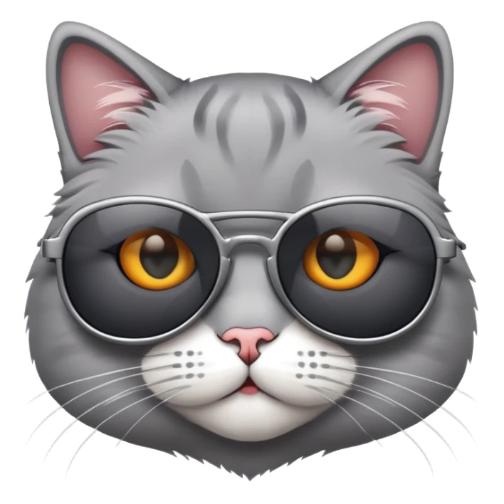 Cat with sunglasses sticker
