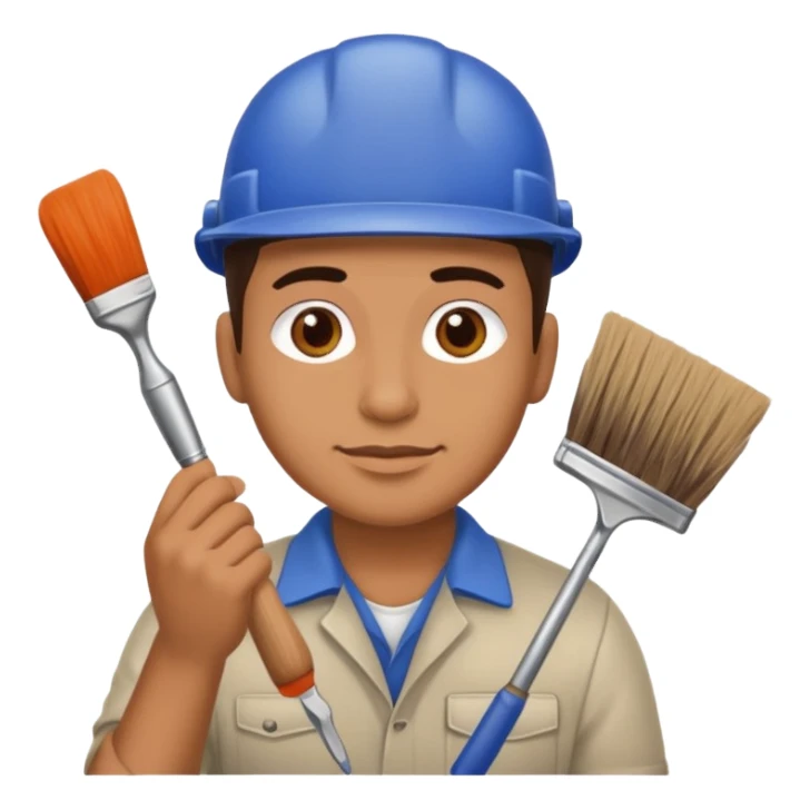 Hispanic car painter  sticker