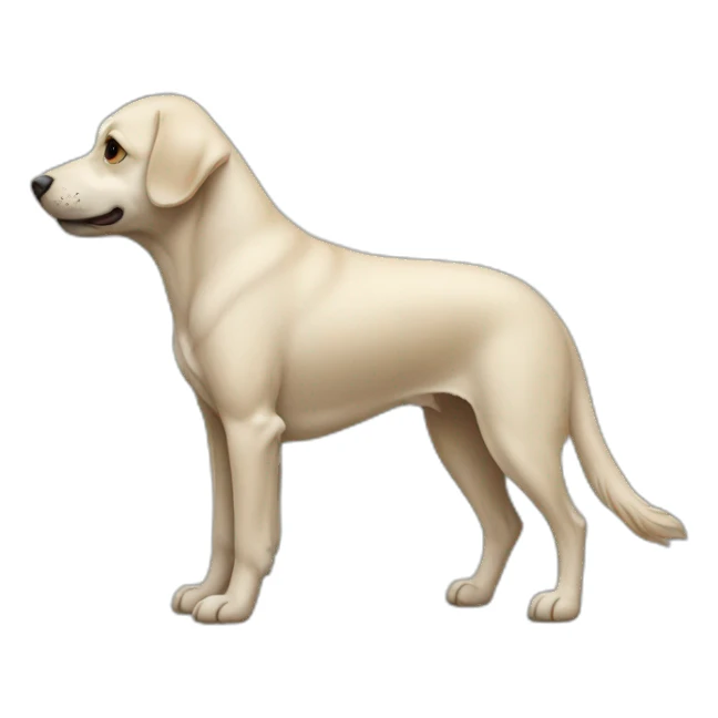 dolichocephalic dog in profile sticker