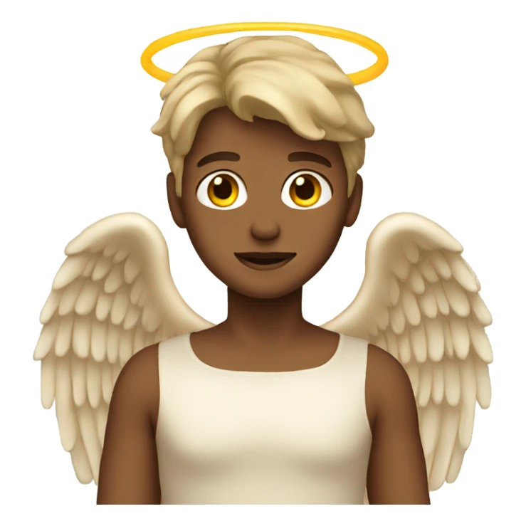 Beige angel  sticker