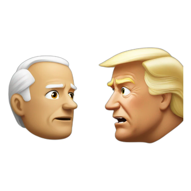 Trump vs Biden sticker