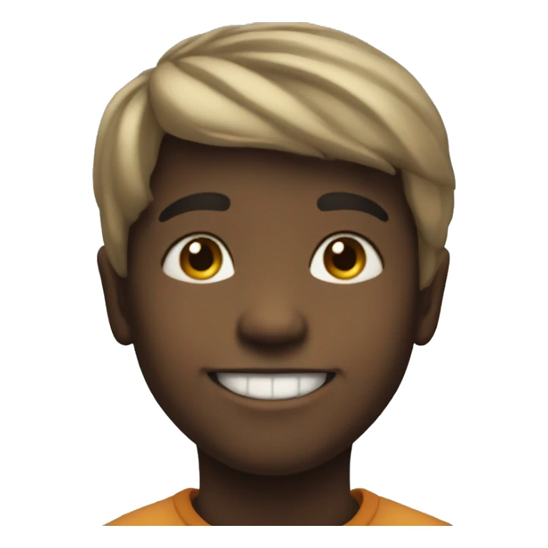 smiling boy portrait with blur sticker