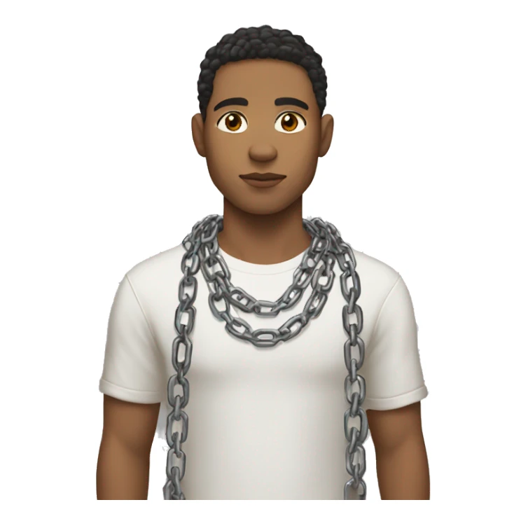Lightskin Male With Chains sticker