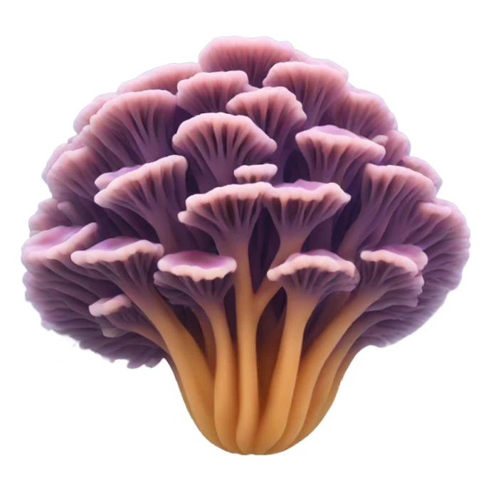 Mushroom coral sticker