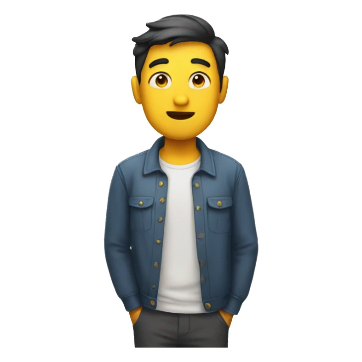 a man shrugging sticker