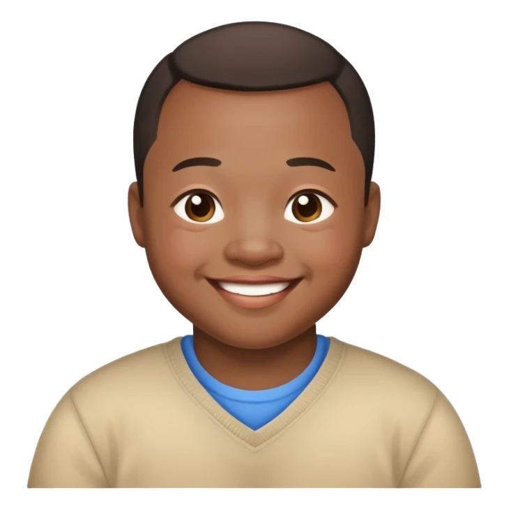 Down syndrome Chinese black man sticker