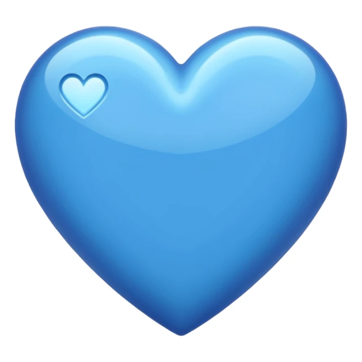 blue heart sticker