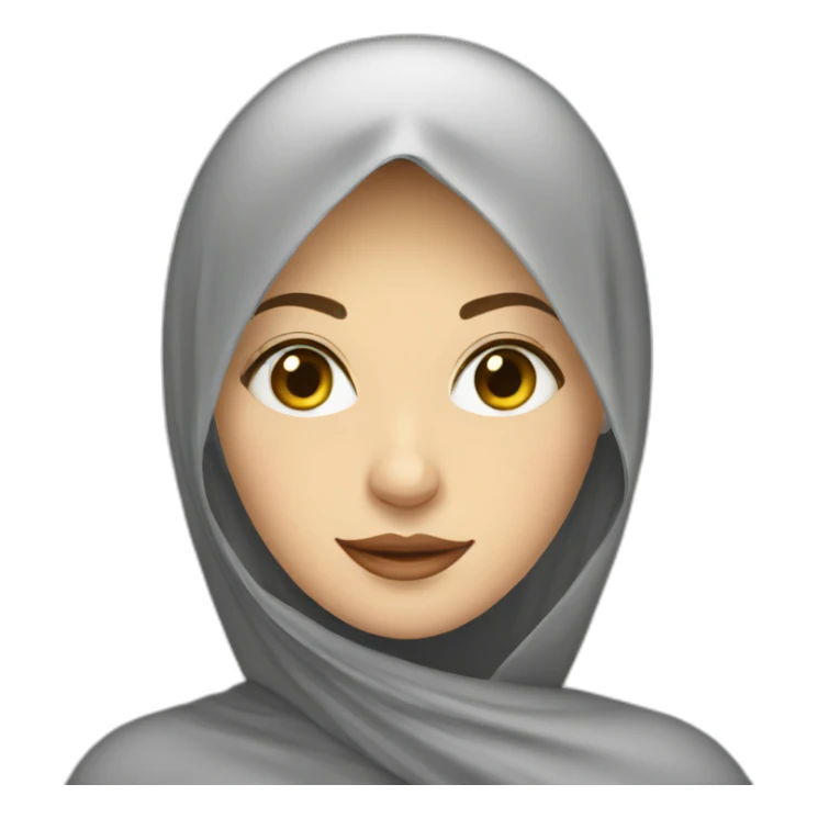 a russian woman wearing a veil sticker