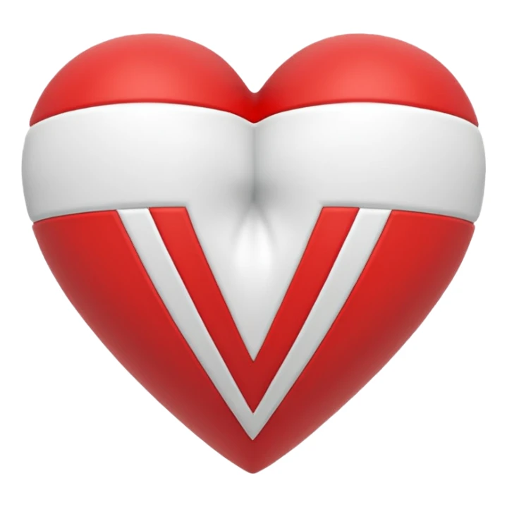 Adidas stripes heart sticker